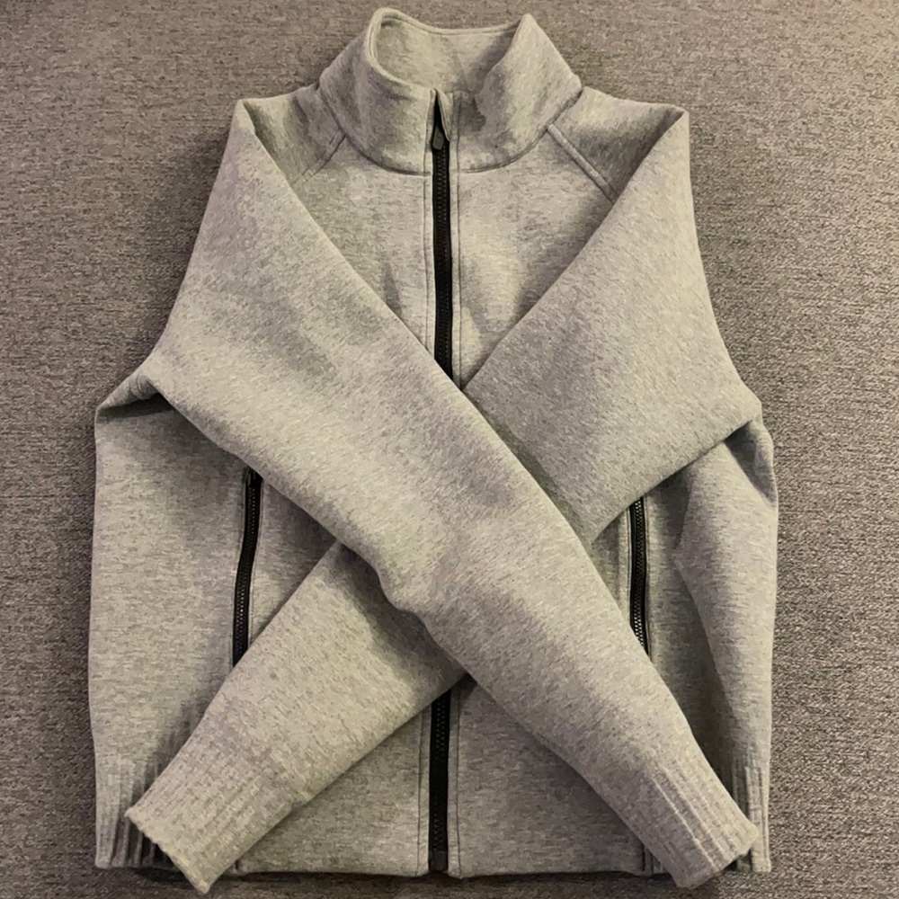Lululemon NTS jacket in gray, size 8, like new.